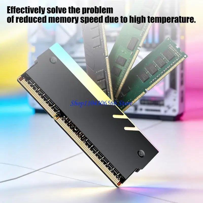 ARGB RAM Cooler – Universal DDR5 DDR4 DDR3 DDR2 Metal Heat Sink RAM Memory Cooler HIP