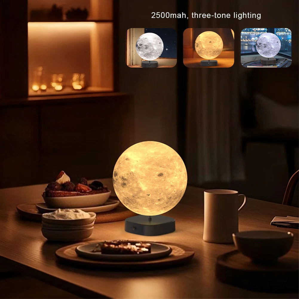 1Pc 15cm Moon Lamp LED Night Light Battery Powered with Stand Starry Lamp Bedroom Decor Night Lights Kids Gift Moon Lamp HIP