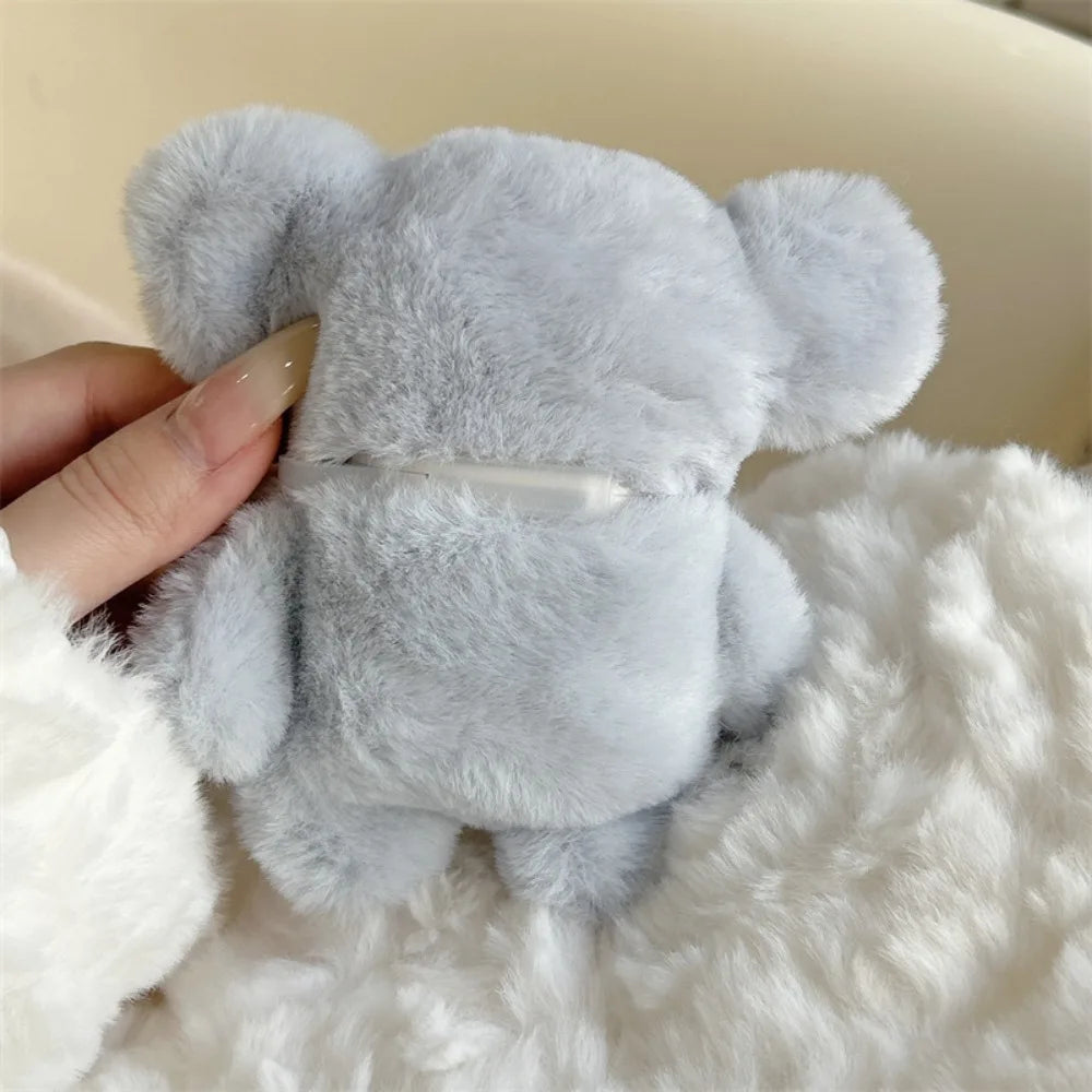Plush Elephant AirPods Case | Fits AirPods 1 2 3 4 Pro & Pro 2 Earphone Case Cover HIP
