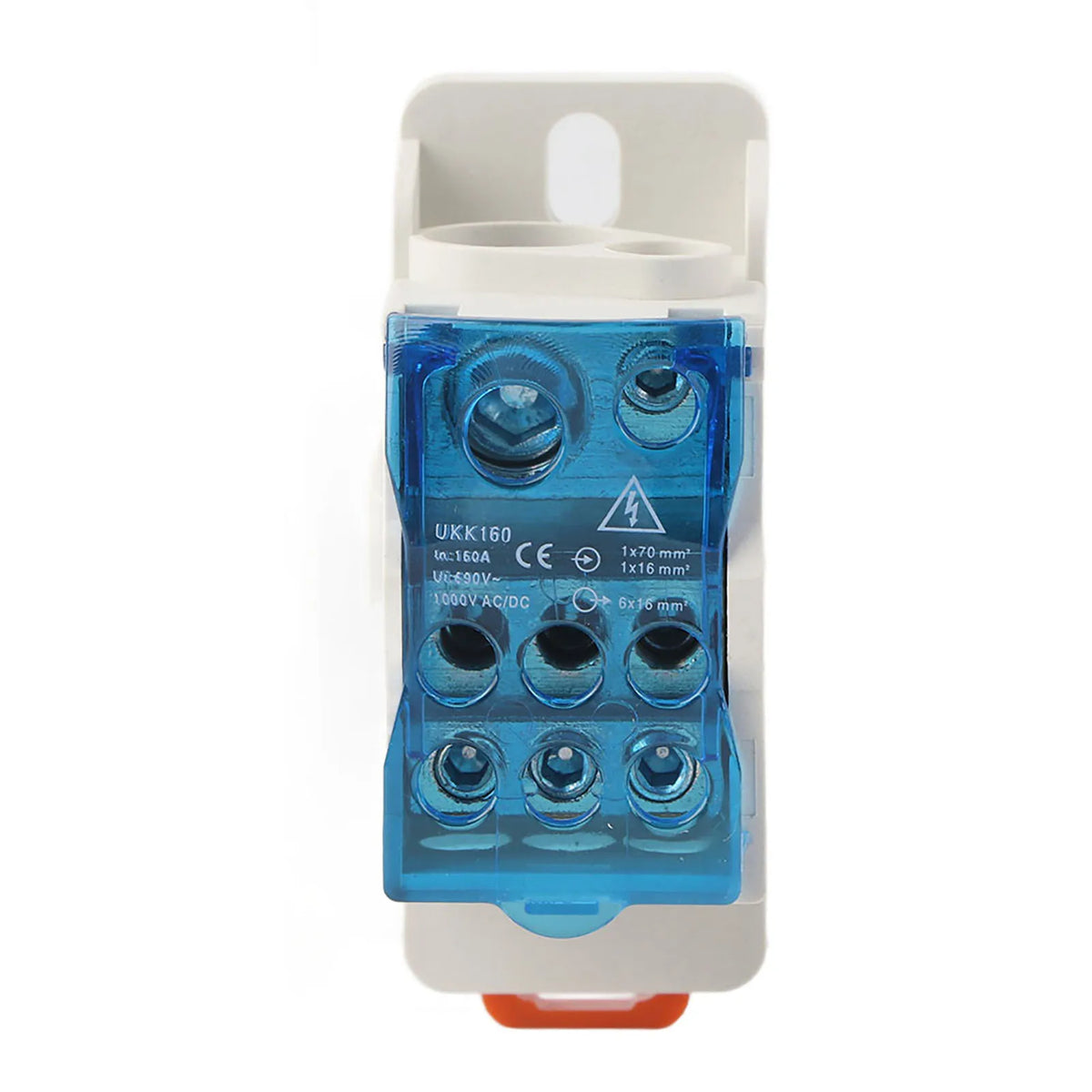 Din Rail Terminal Block Distribution Box Electric Wire Connector Power Junction Box UKK-160A Block Distribution Box HIP 160A