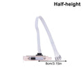 External PC Power Switch Button & Extension Cable | PCI Baffle PC Power Switch HIP Half height white