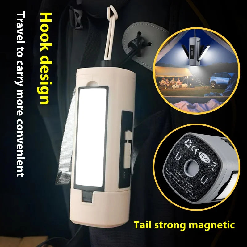 ESMARTER Foldable LED Camping Lantern – 7 Modes, Magnetic LED Camping Lantern HIP