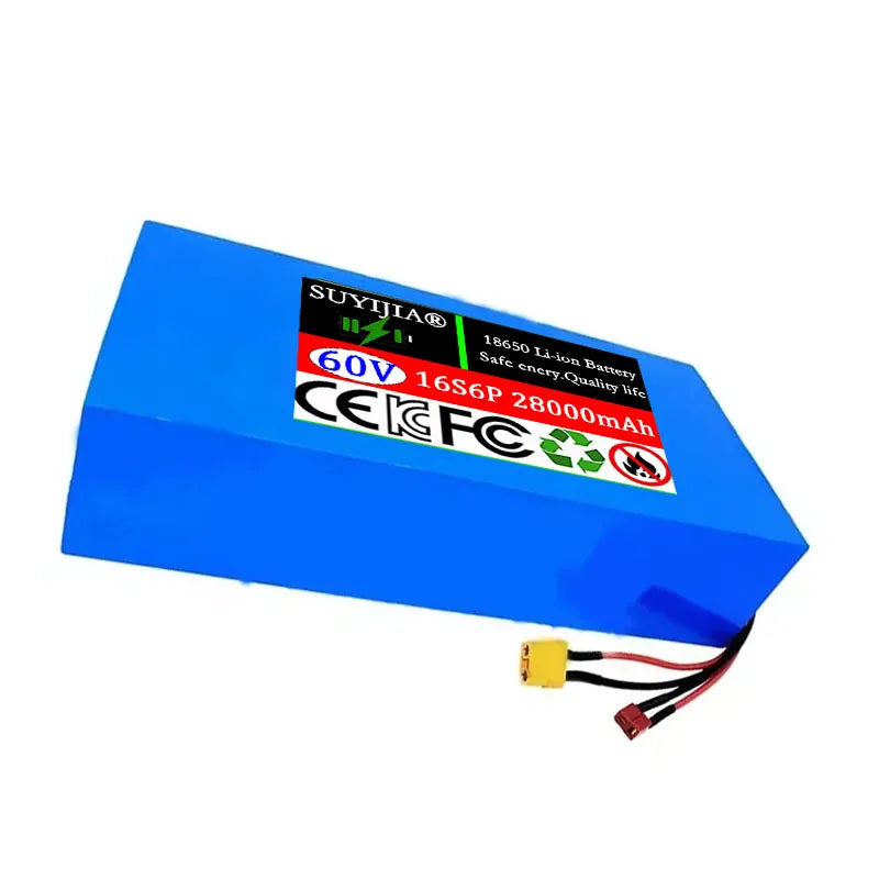 60V 28Ah 18650 Lithium Battery Pack 16S6P with BMS | SUYIJIA Lithium Battery Pack HIP