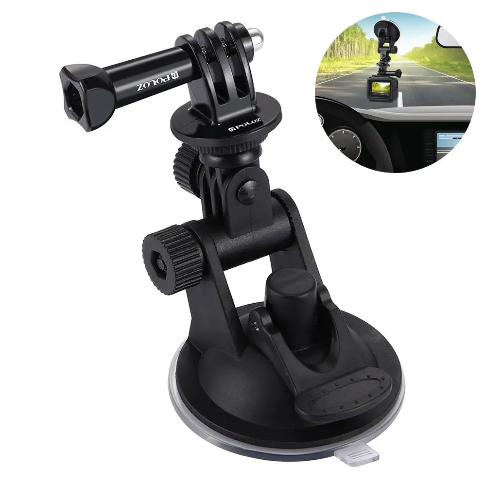 Suction Cup Car Mount for GoPro & DJI OSMO – 360° Swivel Action Camera Mount HIP