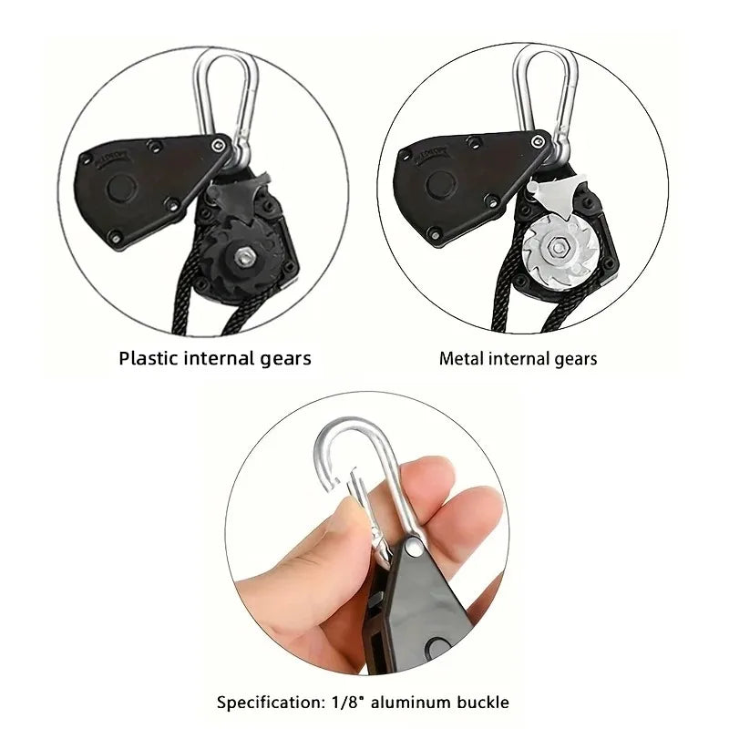 Camping Tent Tie Down Rope Tightener Wind Rope Buckle Tent Rope Tightener HIP
