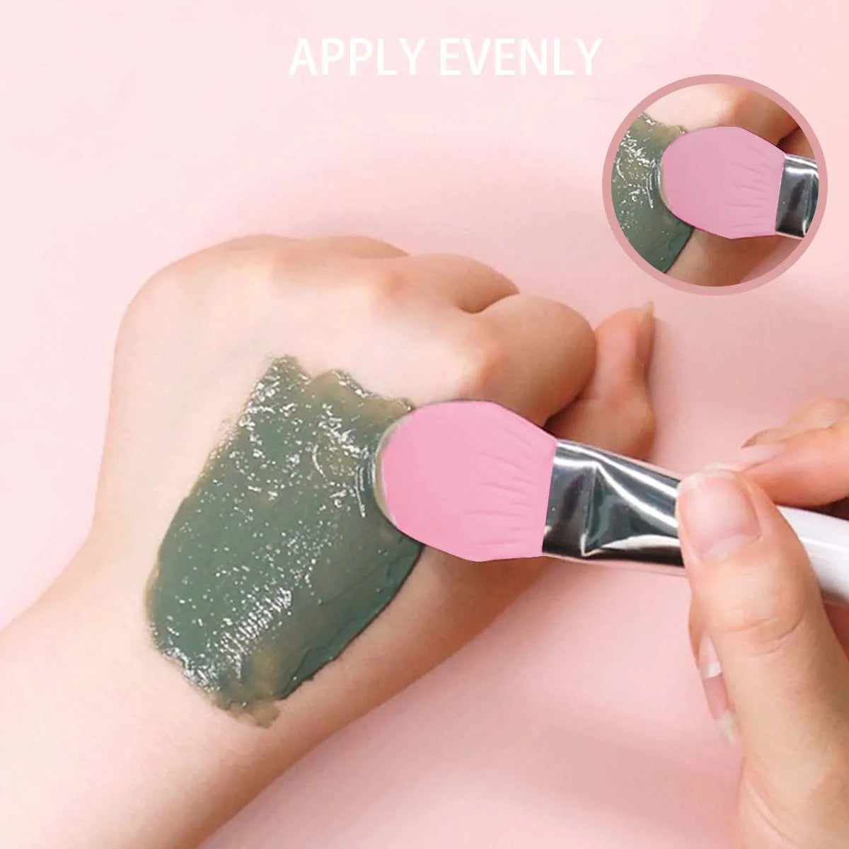 Double-Ended Silicone Face Mask Brush – Dual-Head Tool Silicone Mask Brush HIP