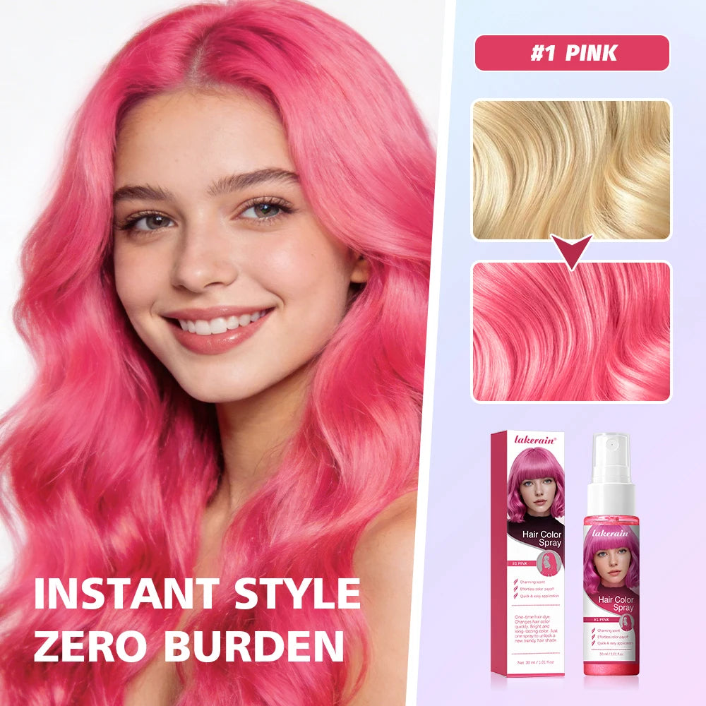 Washable Temporary Hair Color Spray One-Time Instant Hair Dye DIY Hair Chalk Multi Color Hair Styling Tool For Party Cosplay Sta HIP