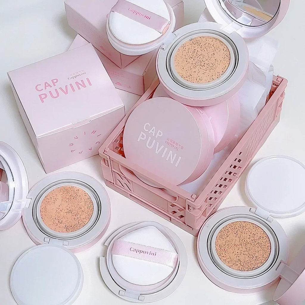 Makeup Cushion Foundation Waterproof Long Lasting Female Matte Concealer Primer Natural Brighten Moisturizing Air Cushion Cream HIP