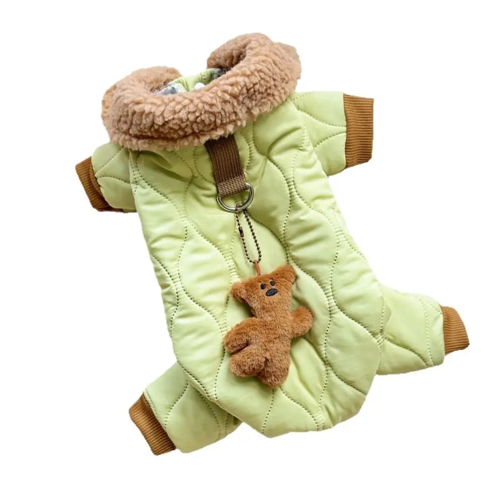 Lamb Wool Dog Bodysuit – Warm One-Piece Pet Coat | XS–XL Dog Winter Coat HIP