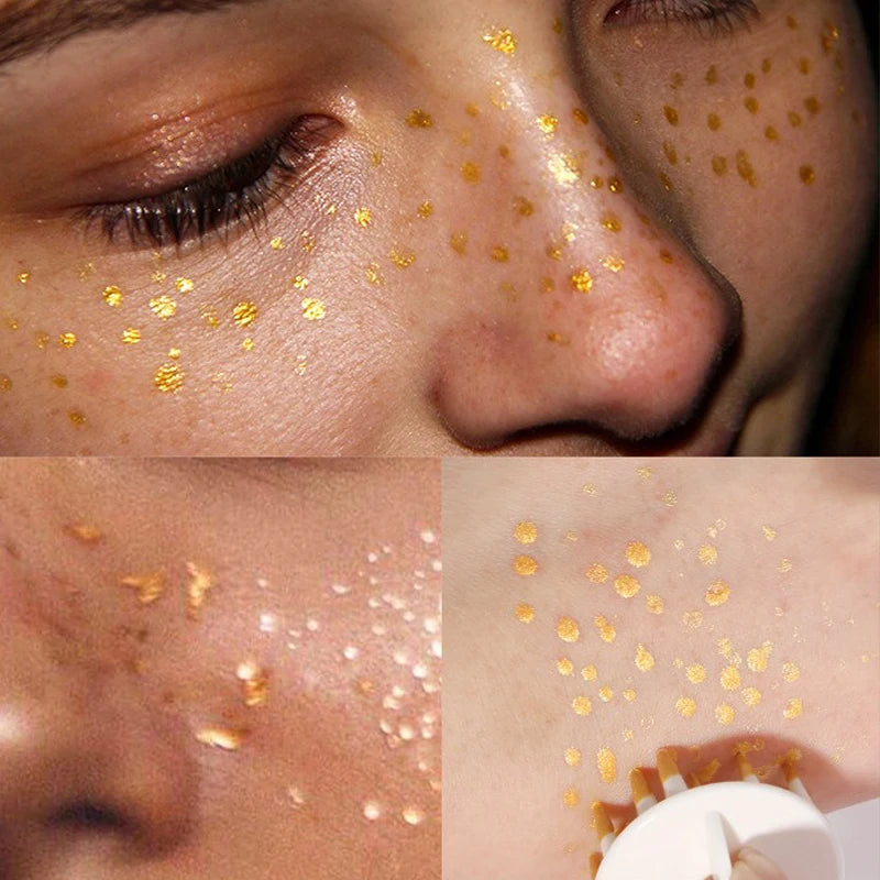 Gold Brown Natural Freckles Stamp Air Cushion Kit Simulation Fake Spot Freckle Liquid Powder Waterproof Long Lasting Makeup HIP