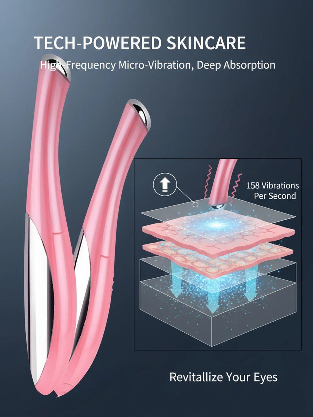 Electric Vibrating Eye Massager Pen – Anti-Ageing Eye Care Eye Massager Pen HIP
