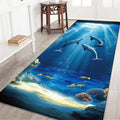 3D Coral Reef Runner Rug – Anti-Slip Ocean Floor Mat Decorative Runner Rug HIP 4 40x120cm-Felt