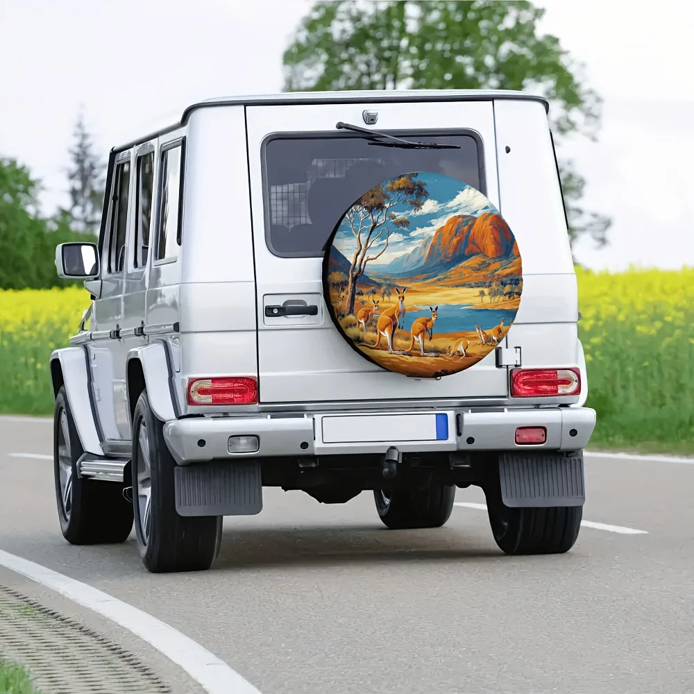 Kangaroo RV Spare Tire Cover – UV-Resistant Polyester Spare Tire Cover HIP