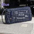 Cute Cat Embroidery Pencil Case – Large Capacity Student Bag Embroidery Pencil Case HIP A1