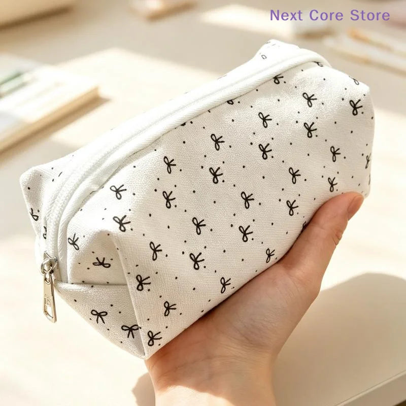 Large Capacity Canvas Pencil Pouch & Makeup Bag Organizer Pencil Pouch Organizer HIP