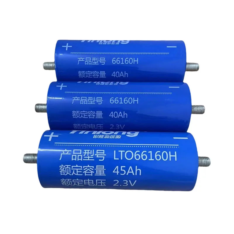 Yinlong 66160 LTO Lithium Titanate Battery 2.3V 40Ah/45Ah LTO Battery Cell HIP