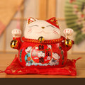4.5" Lucky Cat Ceramic Piggy Bank – Home & Desk Décor Ceramic Desk Ornament HIP A