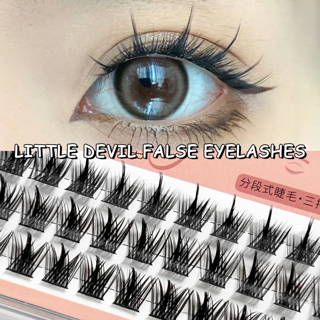DIY Individual Cluster False Eyelashes – Natural Voluminous Look Individual Cluster Lashes HIP