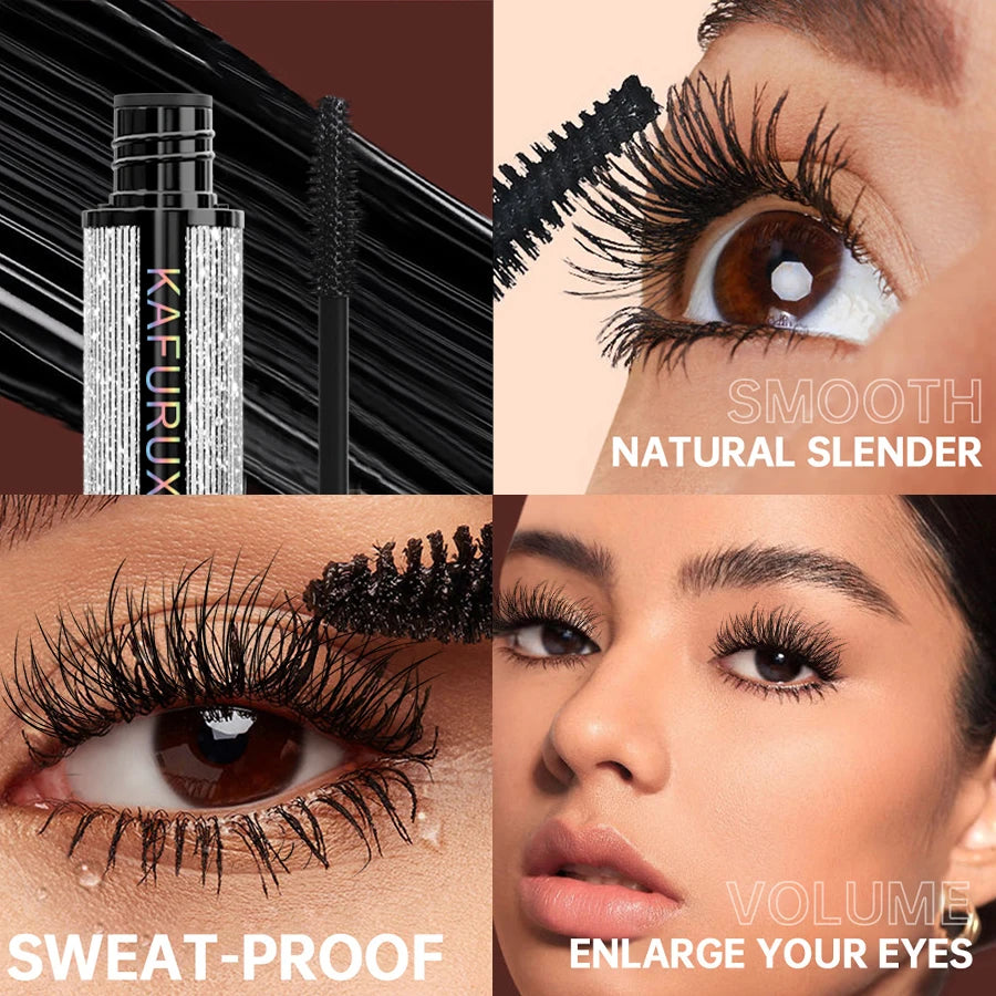 1PC 5D Black Lengthening Mascara Eyelashes Extension Eye Lashes Brush Beauty Korean Makeup Long-wearing Cosmetic Gift Waterproof HIP