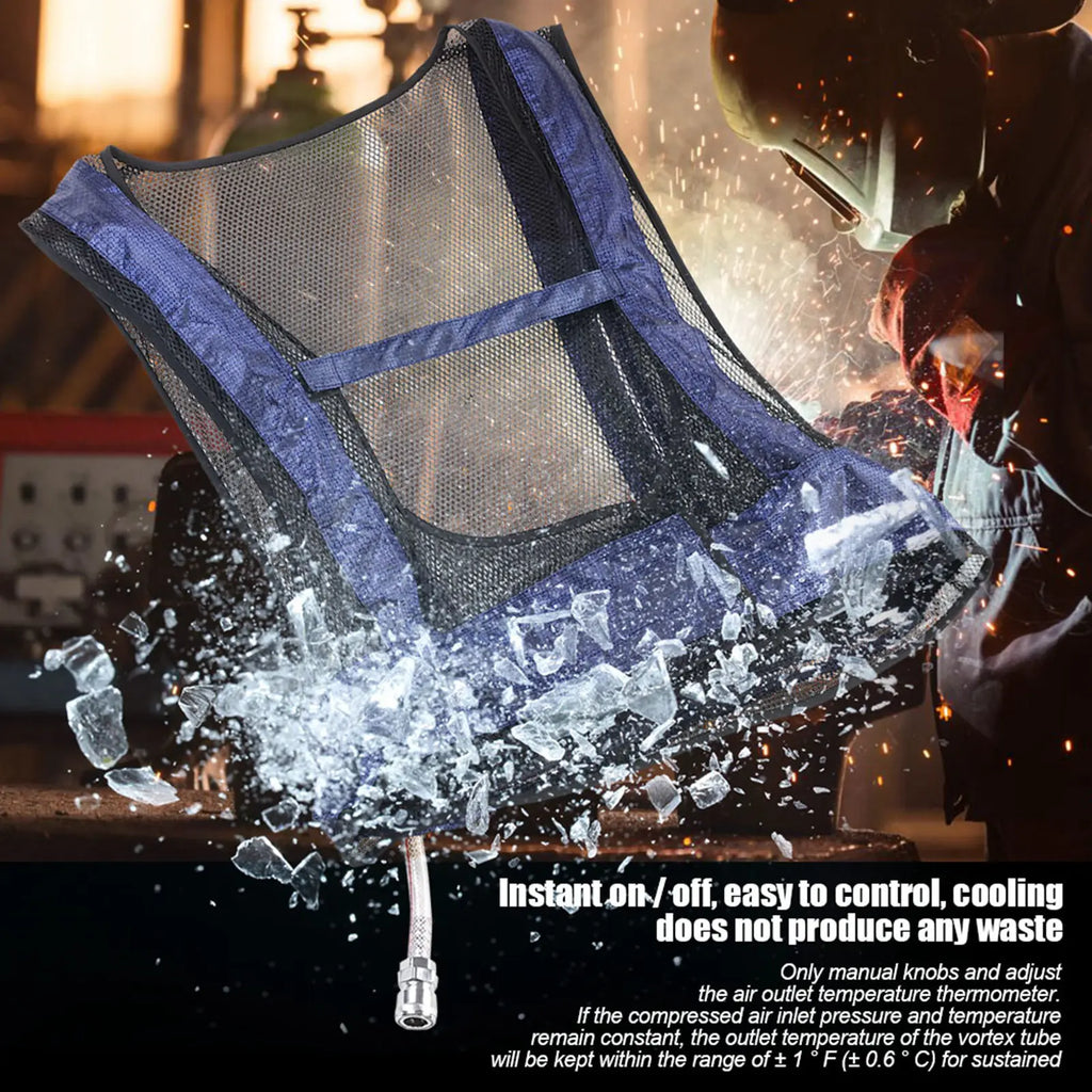 Welding Steel Cooling Vest Air Compressed Cooling Vest Welding Steel Air Compressed Cooling Vest Air Conditioner Waistcoat HIP