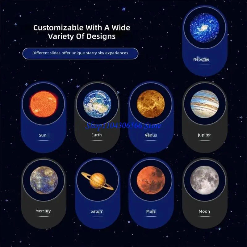 Galaxy Projector Night Light – 9 Modes, USB, Flexible Neck Galaxy Night Light HIP