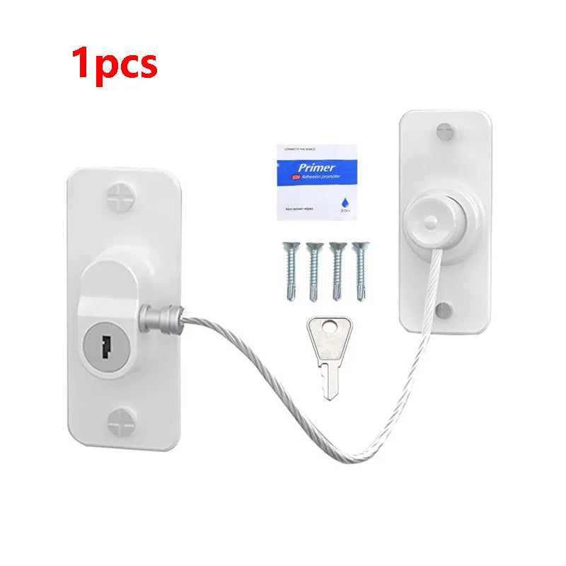 Baby Safety Lock for Cabinet, Fridge & Window | Steel Cable Baby Safety Lock HIP