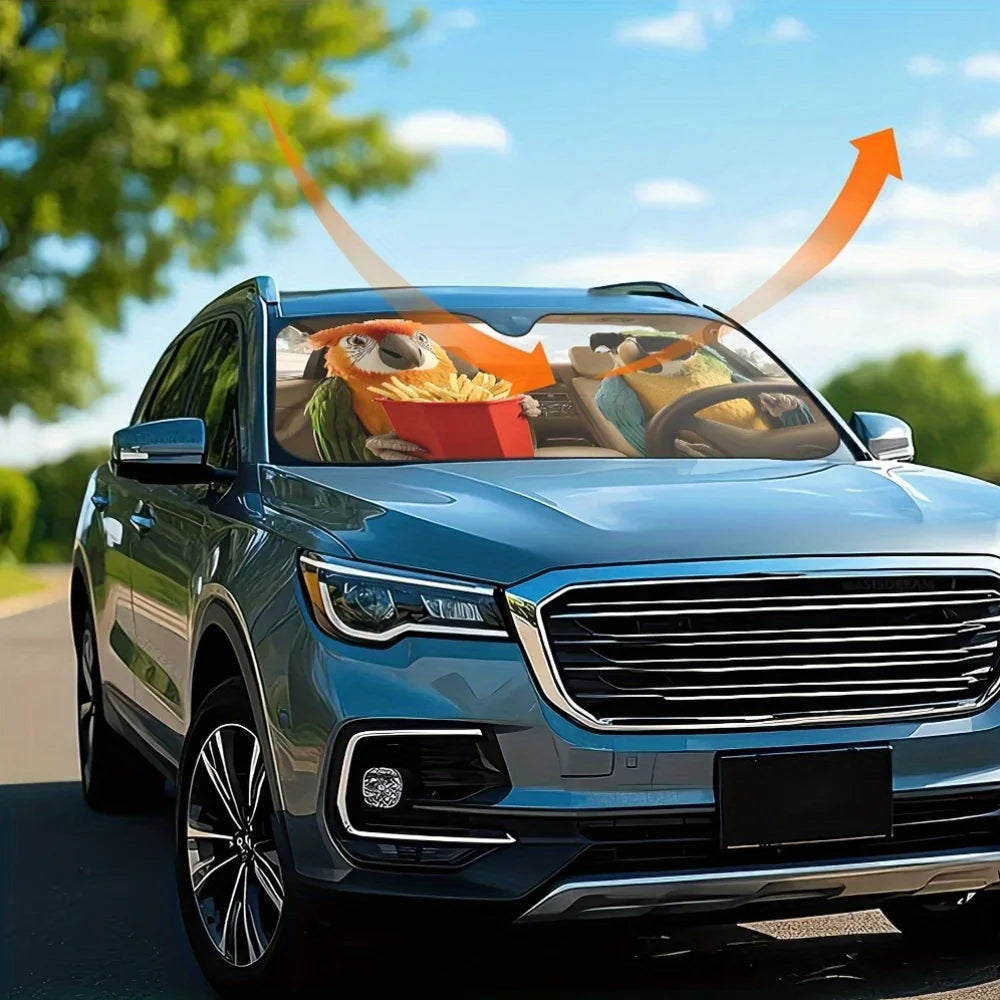 Parrot Car Sun Visor – Fun Road Trip Car Accessory Car Visor Accessory HIP