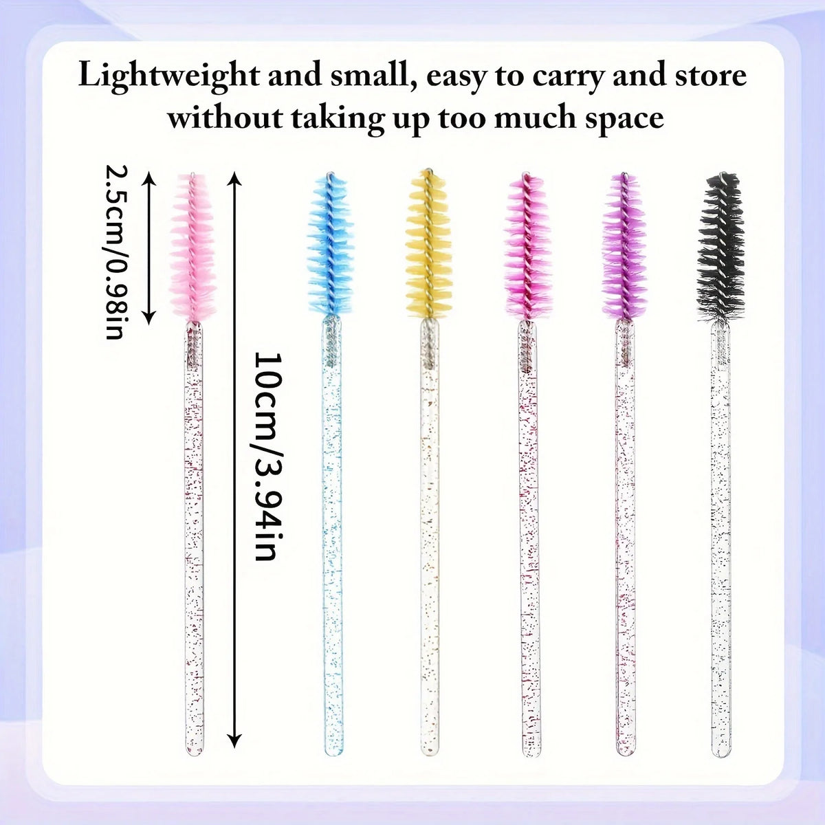 300 Disposable Spoolie Wands – Nylon Bristle Lash & Brow Disposable Spoolie Wands HIP