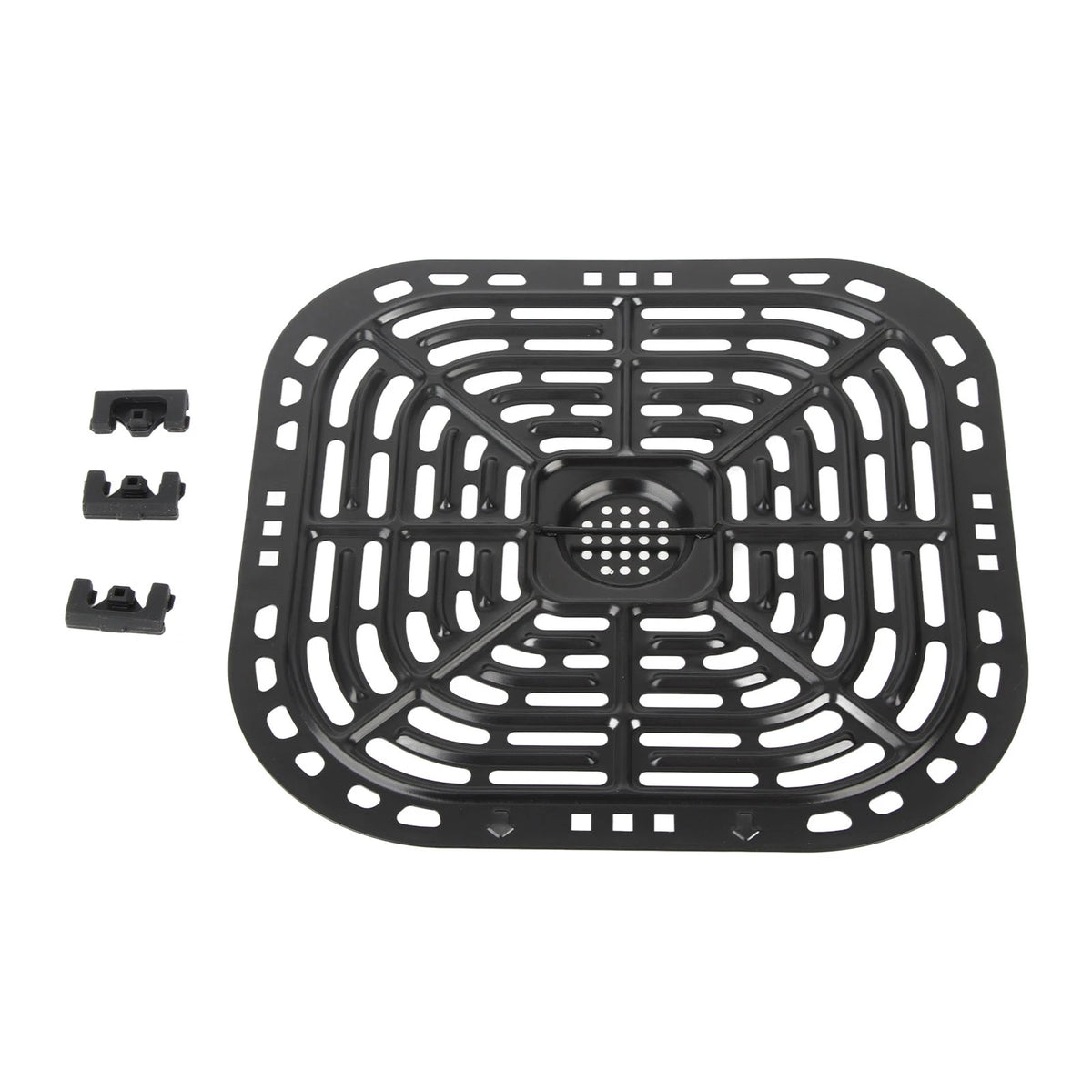 Square 23.5x24.5cm Fryer Replacement Grill Pan 304 Stainless Steel Fryer Replacement Crisper Plate Fryer Accessories HIP Default Title