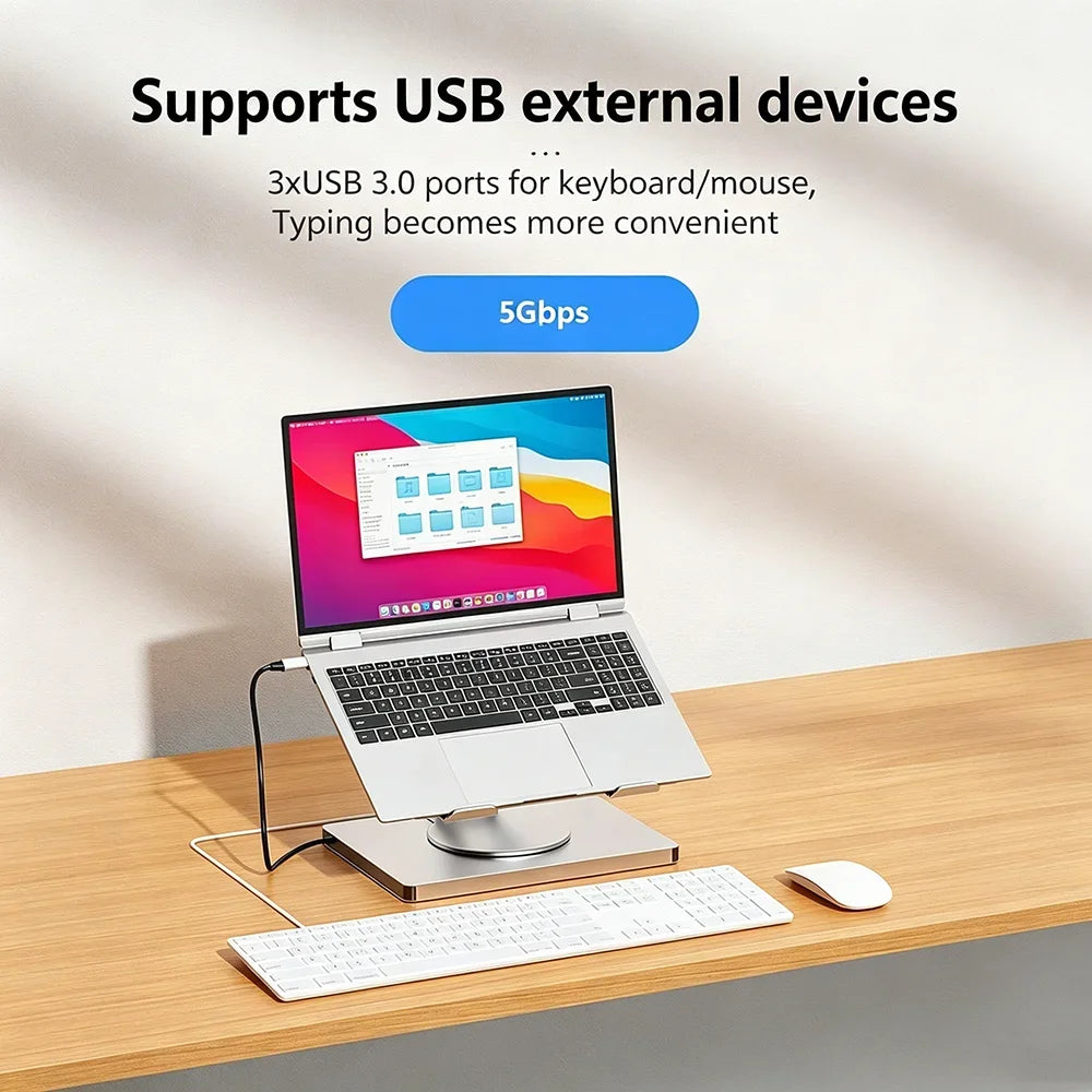 KEBIDUMEI 9-in-1 USB-C Docking Station | 4K HDMI, 100W PD USB-C Docking Station HIP