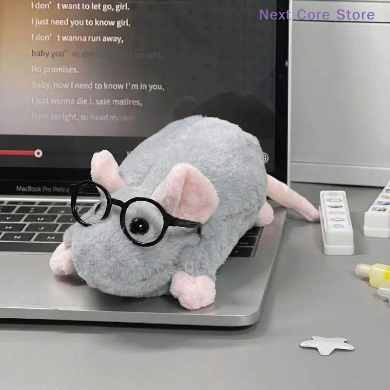 Cute Mouse Plush Pencil Case – Large Capacity Stationery Pouch Plush Pencil Case HIP
