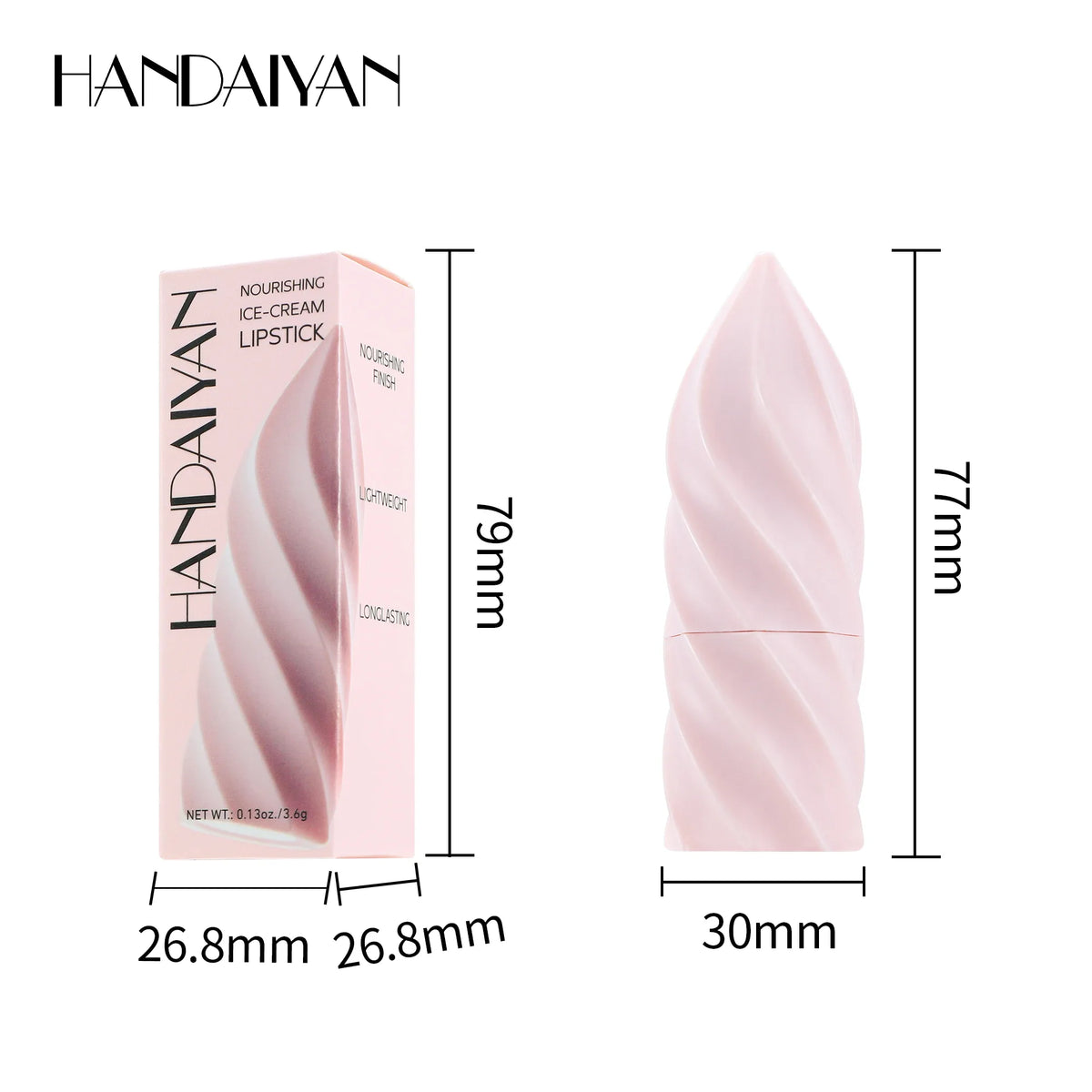 Handaiyan Ice Cream Matte Lipstick – Velvet, Long Lasting Matte Lipstick HIP