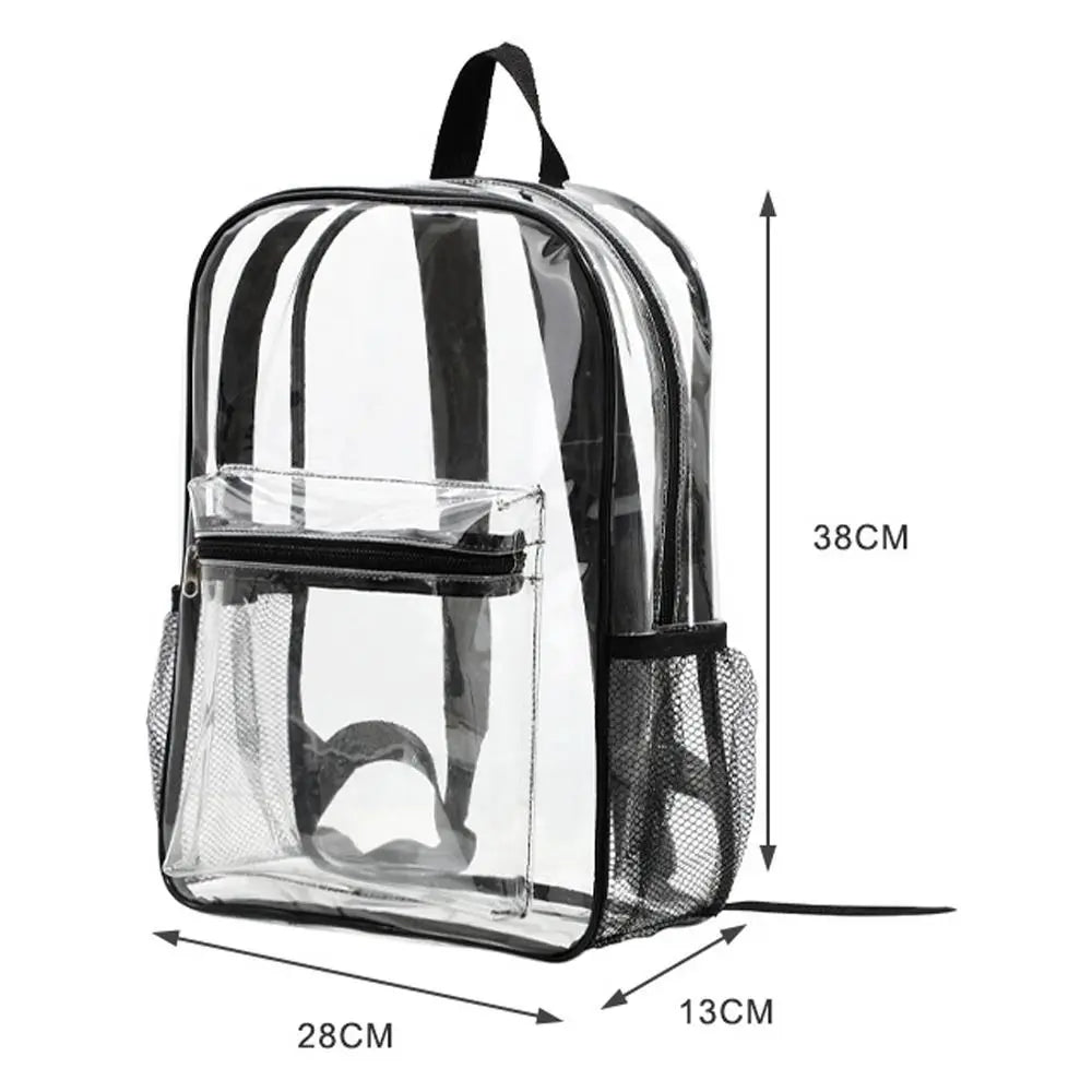 Transparent Waterproof Backpack – Large Capacity PVC Bag Transparent Backpack HIP