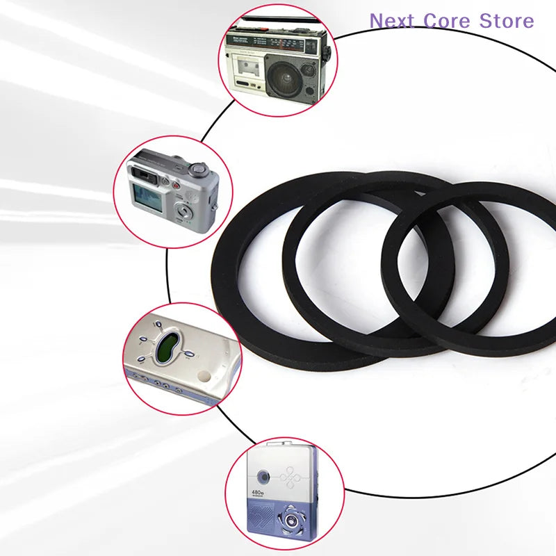 20-Piece Rubber Idler Rings for Cassette Deck & Tape Players Audio Player Parts HIP
