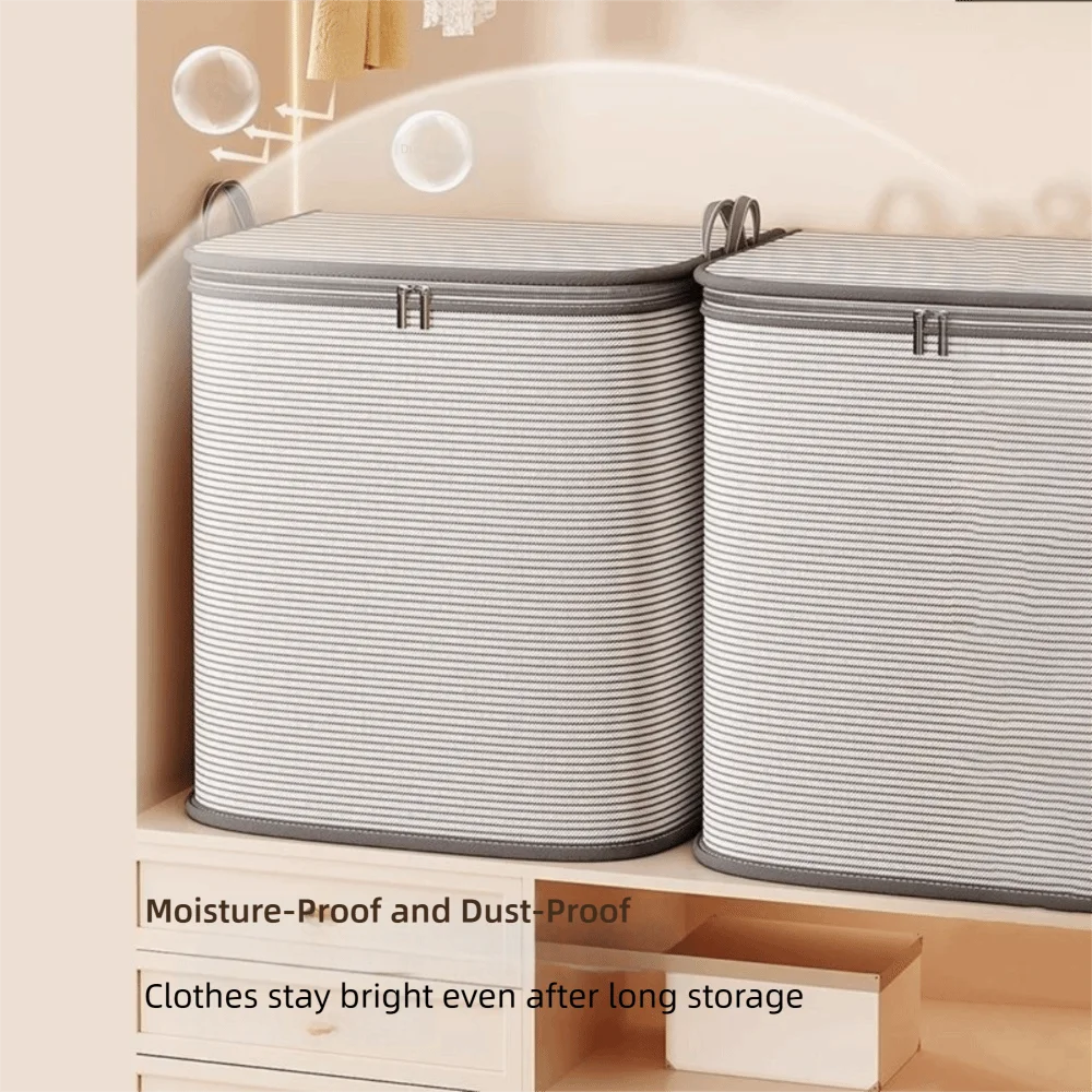 Large Capacity Quilt & Clothing Storage Bag – Dustproof Zipper Clothing Storage Bag HIP