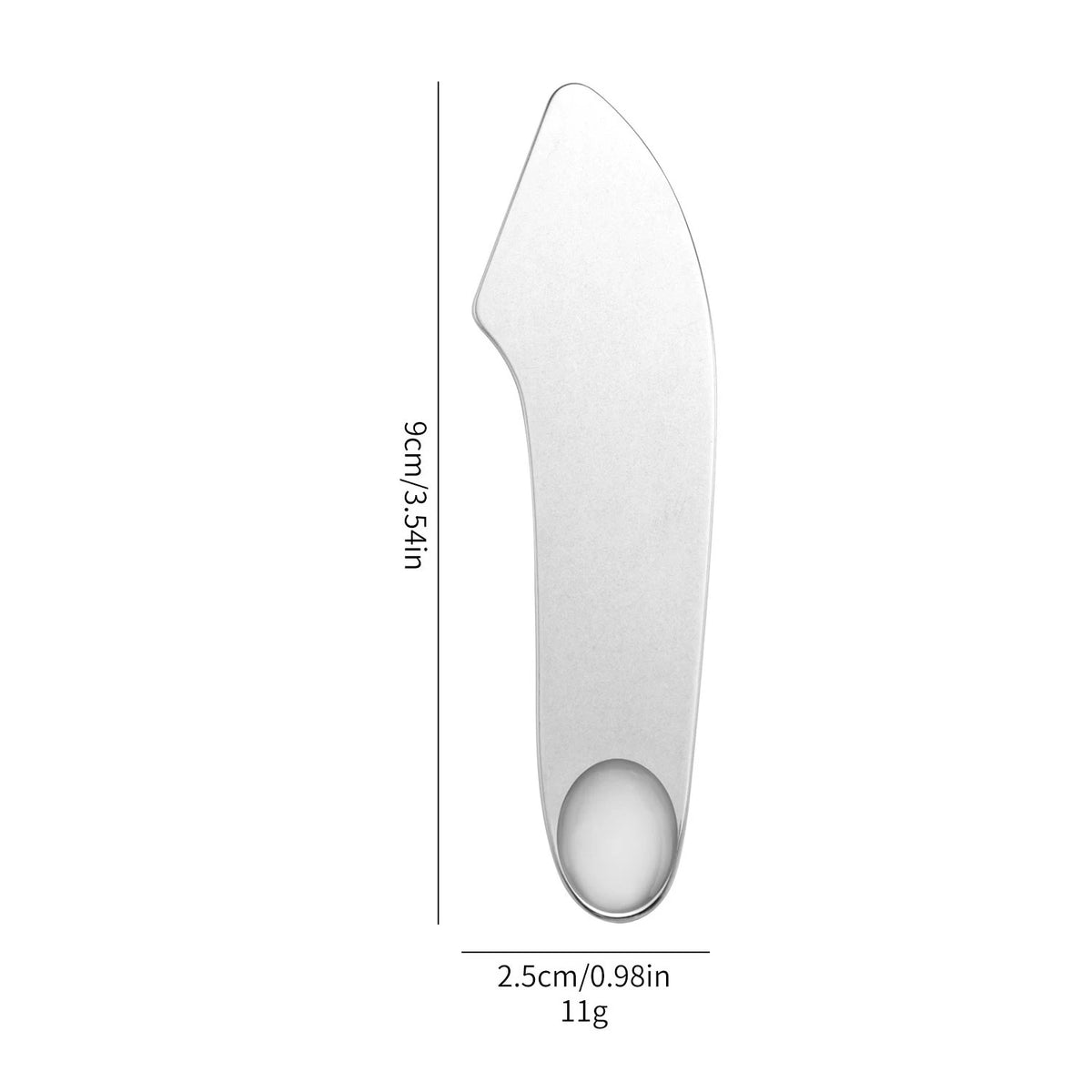 Stainless Steel Foundation Spatula Mask and Eye Cream Spoons Multi-functional Facial Scraping Metal Beauty & Skin Care Tools Set HIP Sanded Version-1pcs