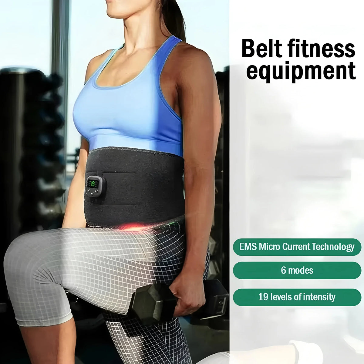 Electric Waist & Body Massager Belt – USB Rechargeable | AXH Body Massager Belt HIP