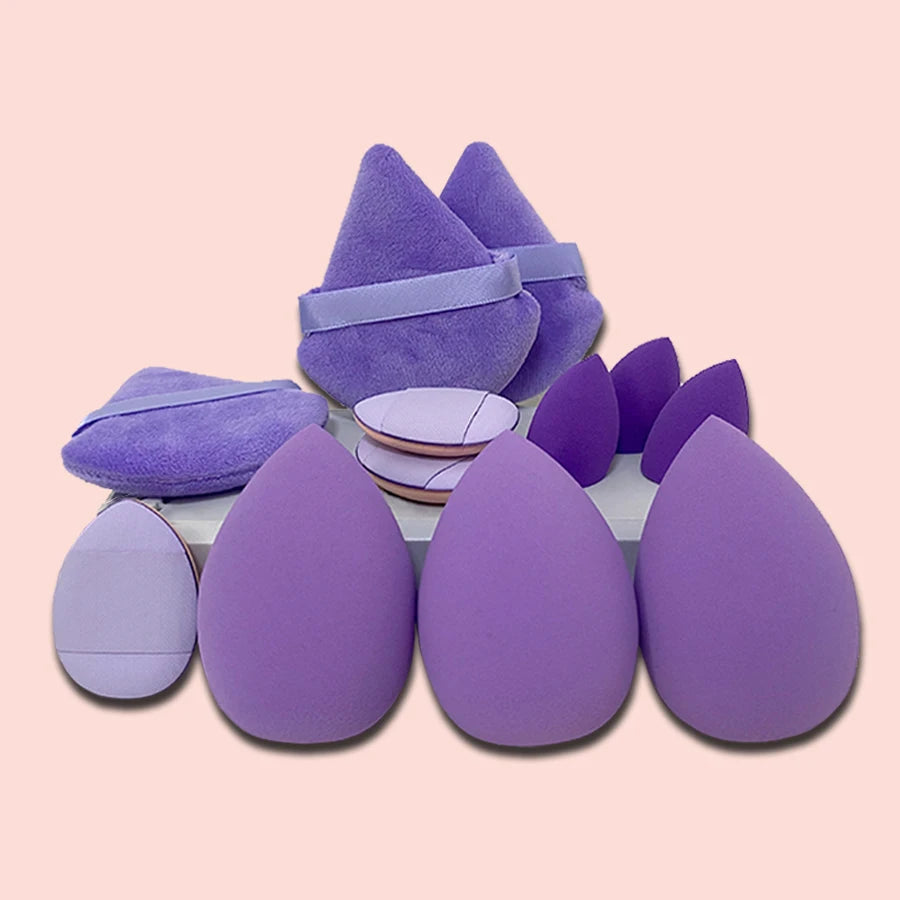 12-Piece Giant Soft Makeup Sponge Egg Set – Powder Puffs Makeup Sponge Set HIP