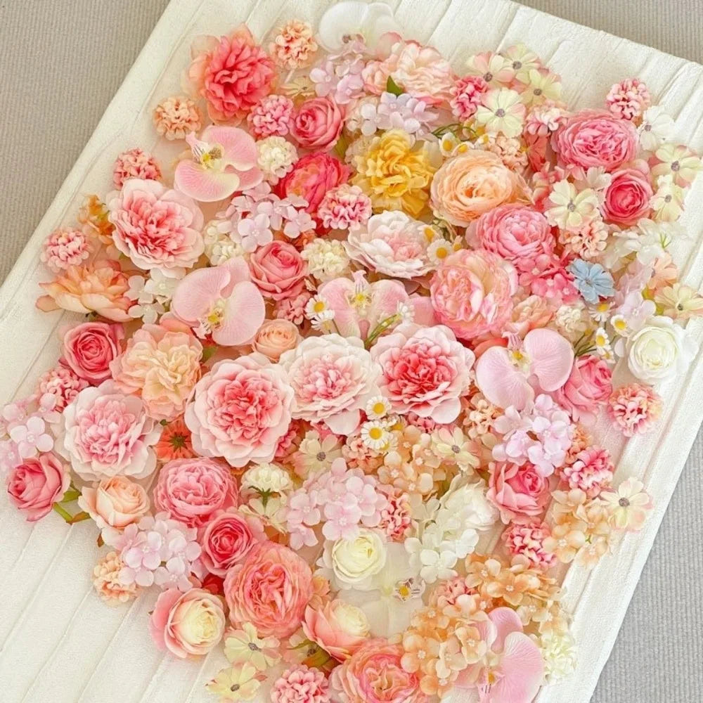 20pc Silk Artificial Flower Heads Mix – DIY Wreath & Decor Artificial Flower Heads HIP