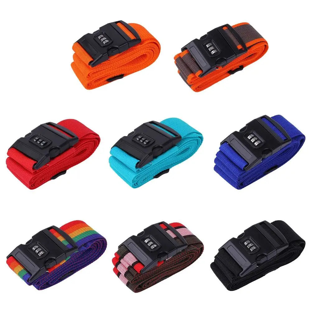 Adjustable Luggage Strap with Password Lock – Anti-Theft Luggage Security Strap HIP