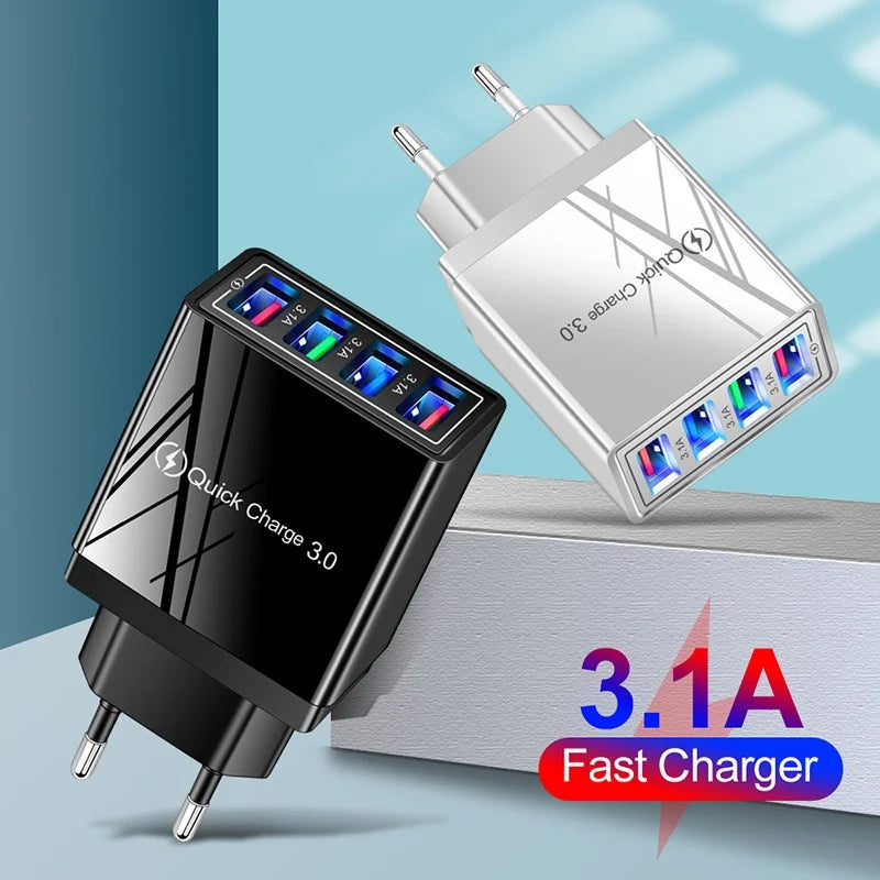 SEamopar QC 3.0 USB Wall Charger – EU/US Plug | Fast Charge USB Wall Charger HIP
