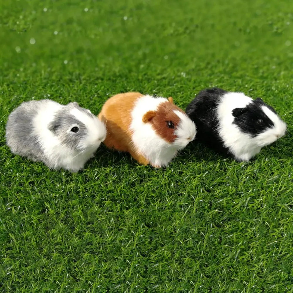 Lifelike Guinea Pig Plush Figurine – Realistic Stuffed Animal Stuffed Animal Figurine HIP