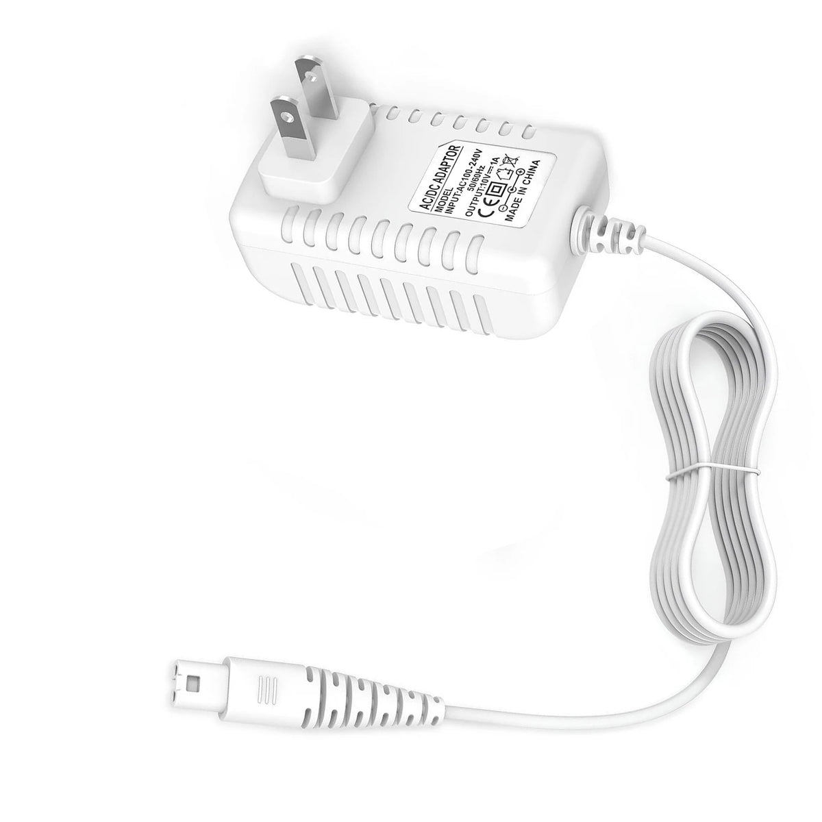 10V 1A Charger Adapter for Hitachi HV-270 Wand Massager | 2m Massager Charger Adapter HIP WHITE