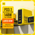 AOHI Youth 140W GaN 3-Port USB-C PD3.1 Fast Charger GaN USB-C Charger HIP EU YELLOW China Mainland