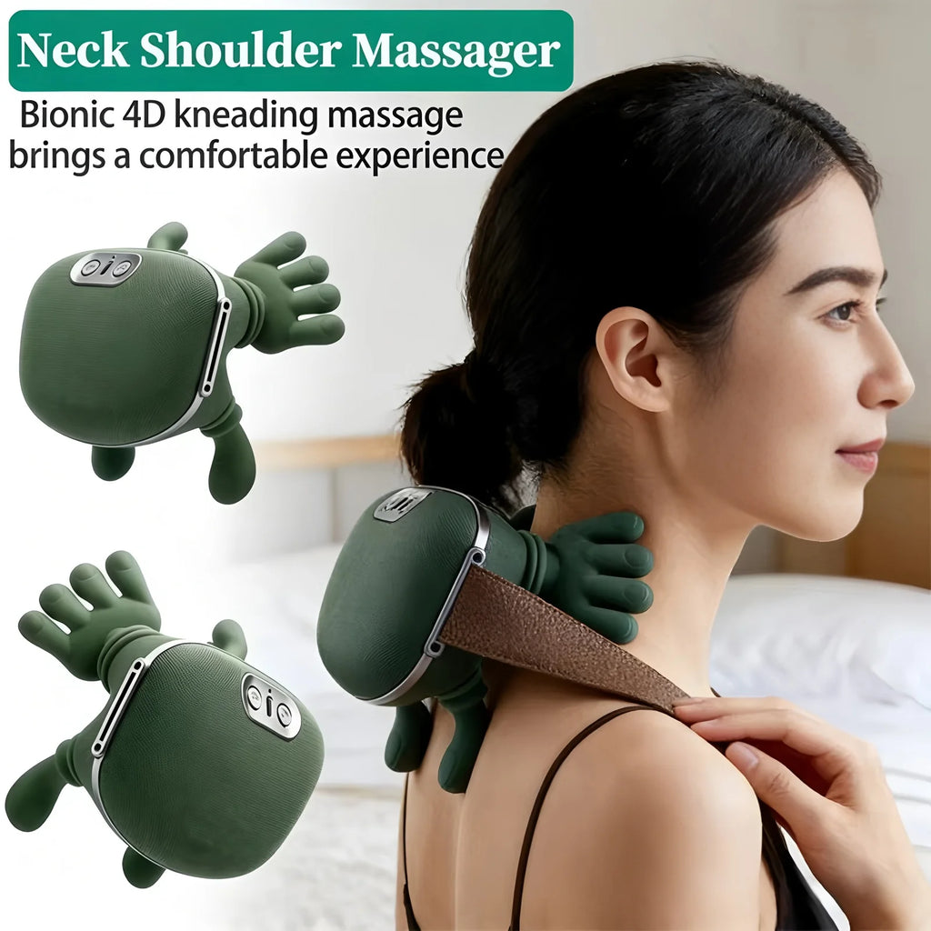 Portable Smart Neck & Shoulder Massager | USB Rechargeable Neck Shoulder Massager HIP