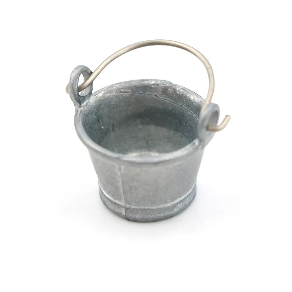 1:12 Miniature Metal Bucket – Dollhouse Kitchen Decor Dollhouse Miniature HIP