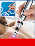 Electronic Energy Pulse Meridian Massage Pen | AXH Handheld Massage Pen HIP Silver