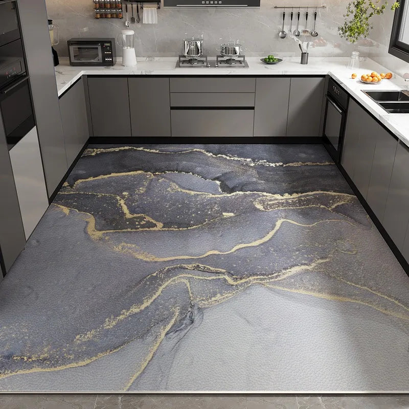 PVC Kitchen Floor Mat – Waterproof, Non-Slip & Oil-Resistant Rug Kitchen Floor Mat HIP GU4735-P 1pc 40x180cm