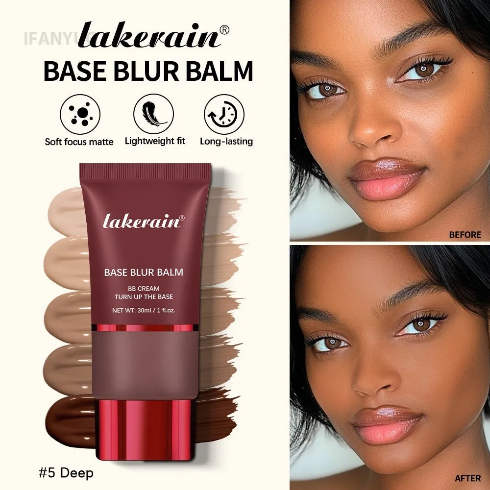Soft Matte Foundation Light Natural BB Cream Concealer Moisturizing Face Brighten Makeup Base Long-lasting Coverage Cosmetic HIP