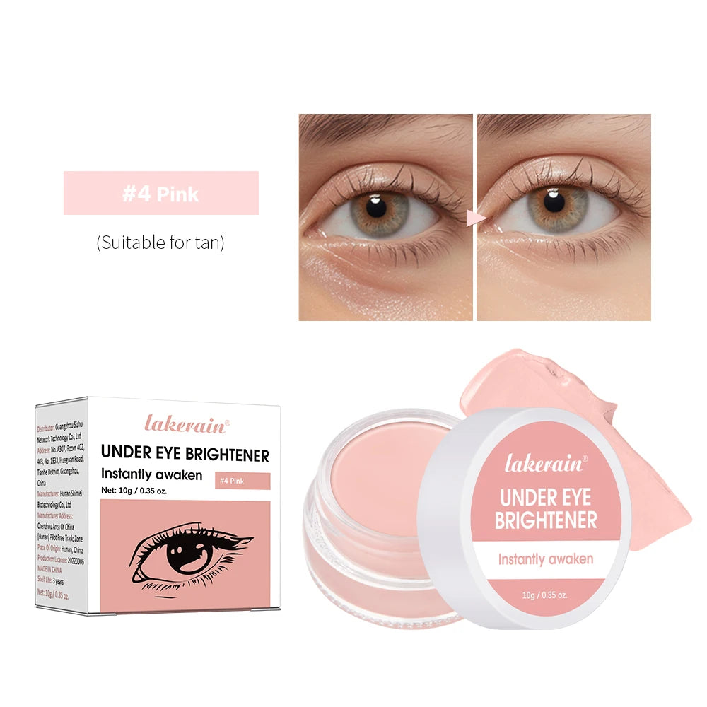 Under Eye Brightener Conceal & Brighten Dark Circles Nourishing Texture Color Corrects Brightens Concealer Eye Area Makeup HIP 04 Pink